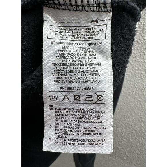 Adidas Womens Sweatshirt Size Small Black Crewneck Long Sleeve - Picture 11 of 16